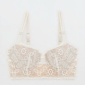 Aerie Real Power Balconette Joy Lace Bra